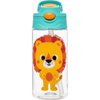 Garrafinha Tritan Zoo com Canudo - Leão
