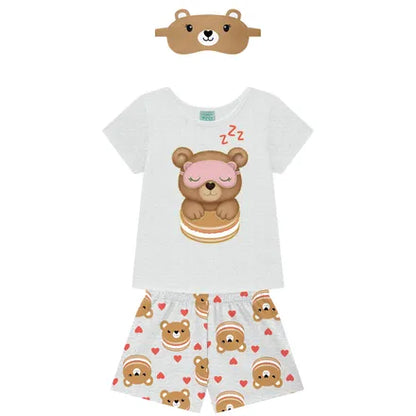 Pijama Infantil Menina - Urso