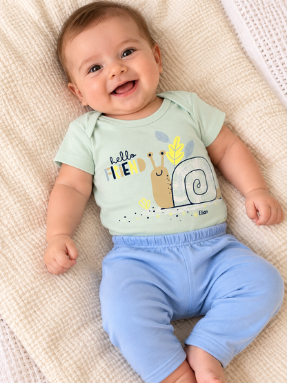 Kit 3 peças - 2 Body + Calça Caracol