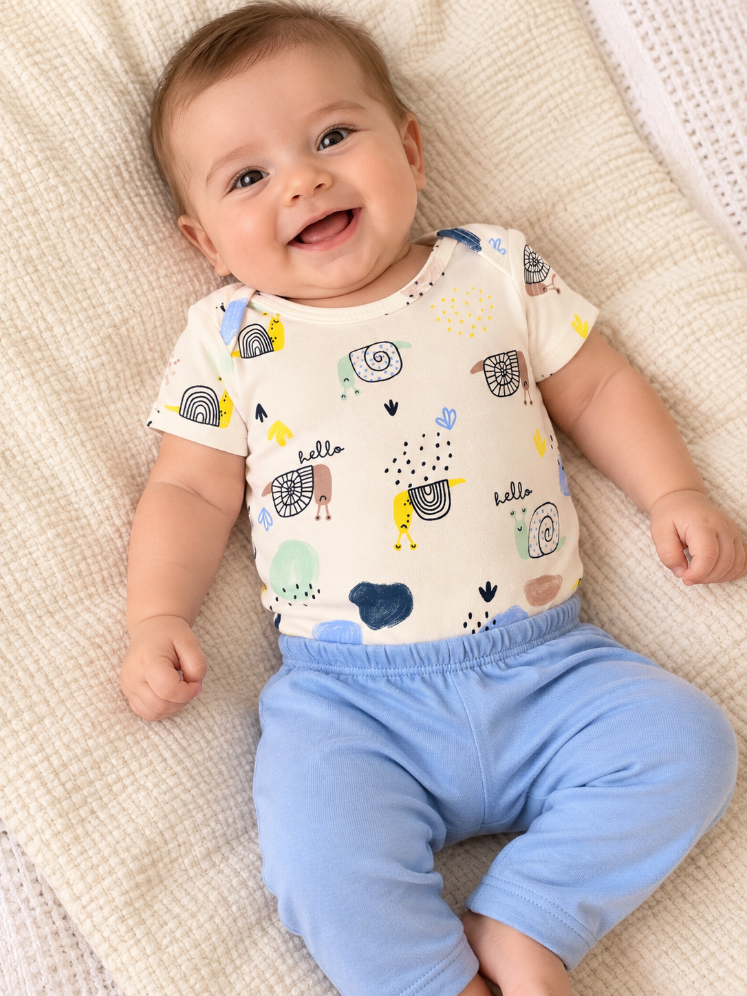 Kit 3 peças - 2 Body + Calça Caracol