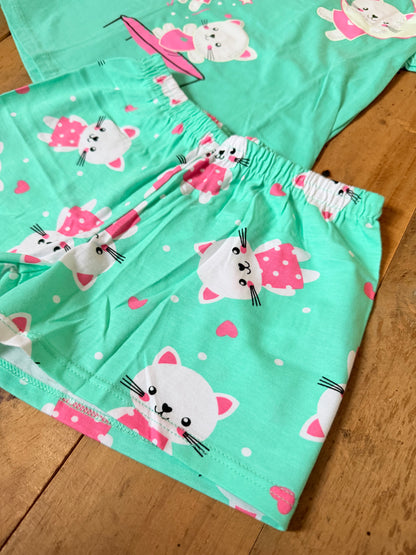 Pijama Infantil Menina - Gatinha