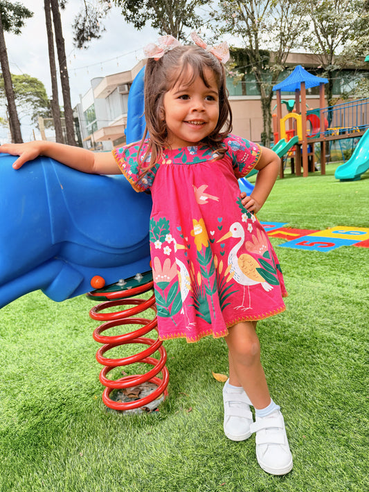 Vestido Flamingo - Rosa