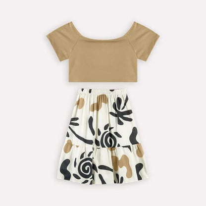 Conjunto Infantil Menina Estampa Tropical