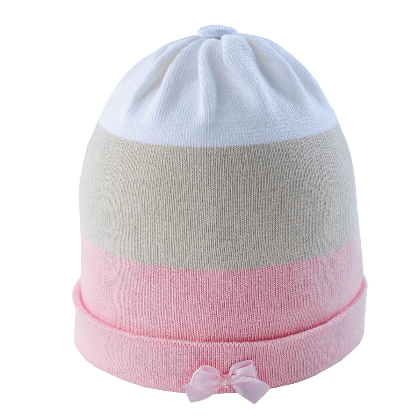 Kit Saída Maternidade Macacão, Gorro e Manta - Rosa e Branco