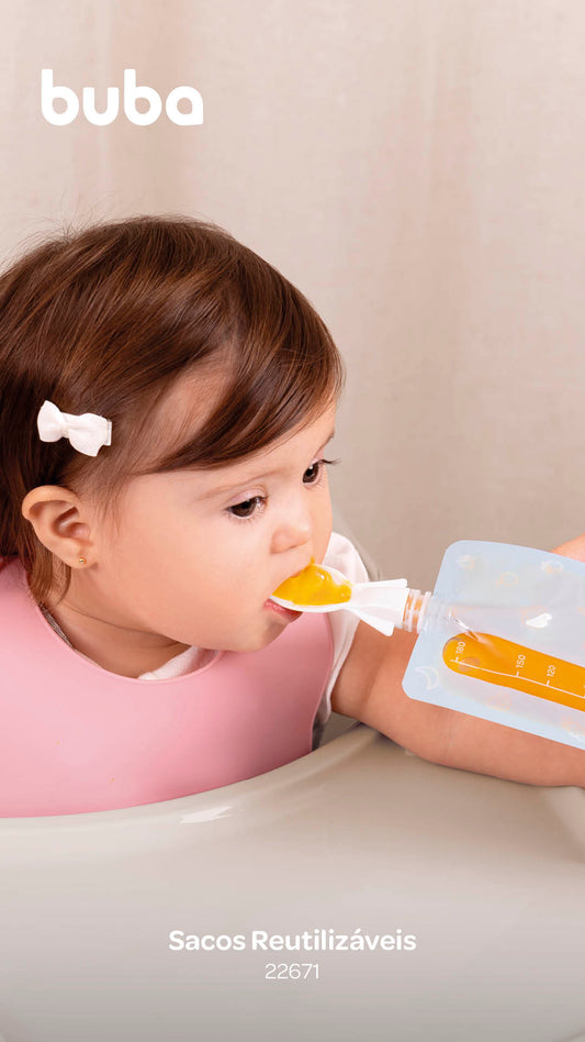 Sacos reutilizáveis para alimentos com 2 colheres