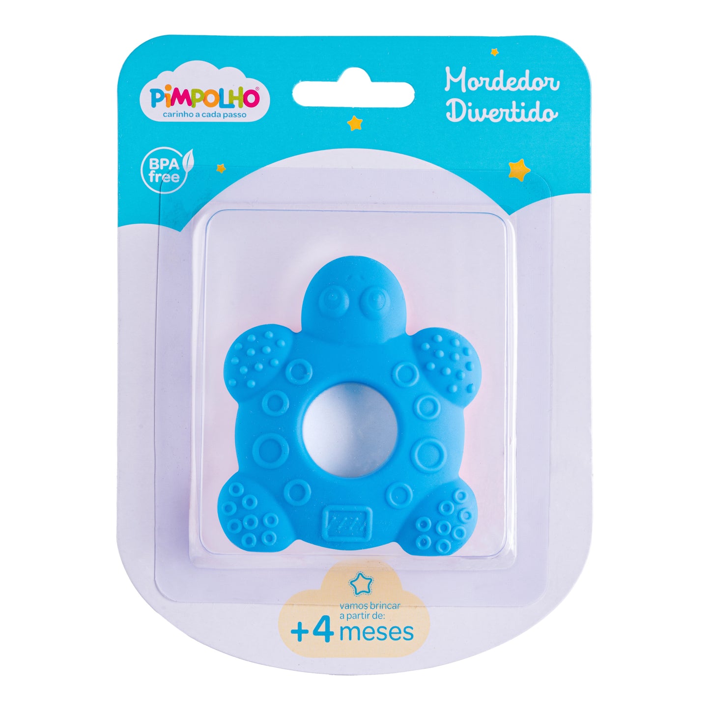 Mordedor Divertido Tartatura Silicone - Azul