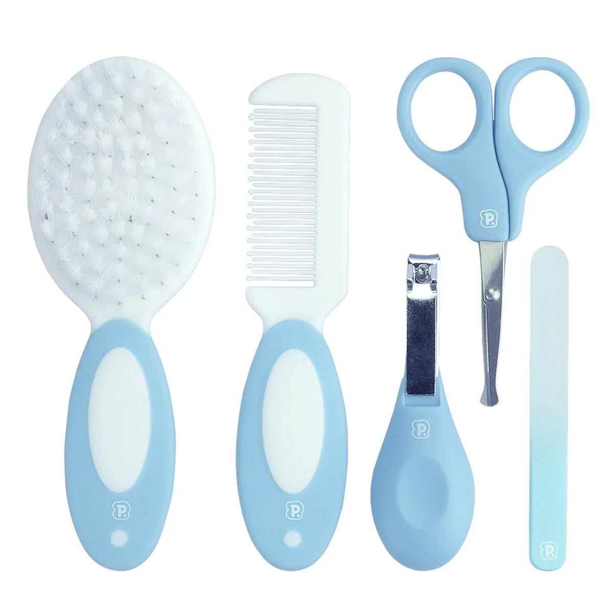 Kit Higiene para Bebê 5 peças + Necessaire - Azul