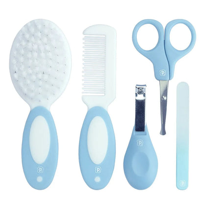 Kit Higiene para Bebê 5 peças + Necessaire - Azul