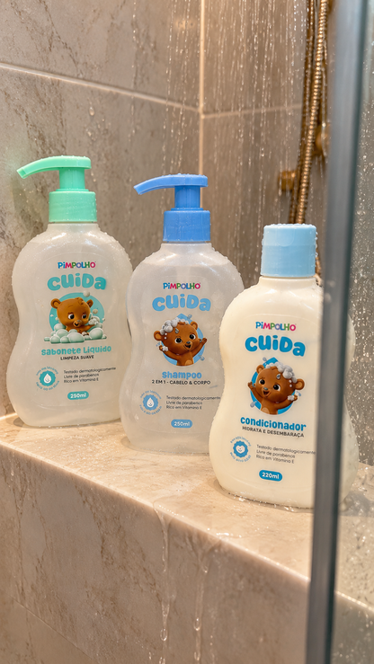 Kit Banho Pimpolho - Shampoo + Condicionador + Sabonete