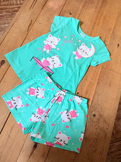 Pijama Infantil Menina - Gatinha