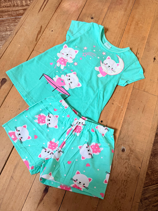 Pijama Infantil Menina - Gatinha
