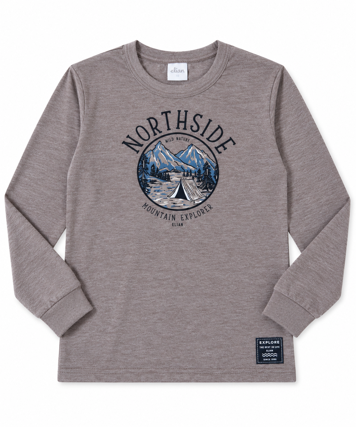 Camiseta Infantil Menino North - Marrom