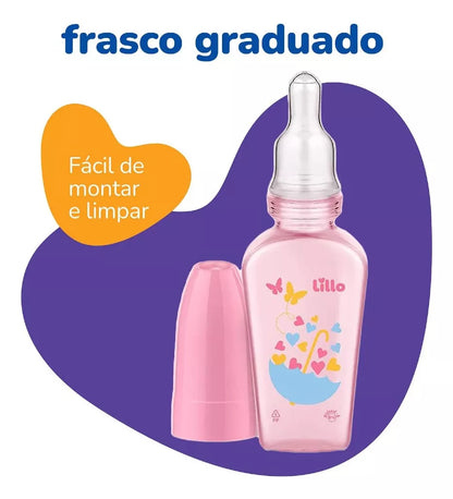 Mamadeira Chuquinha 50 ml Guarda-Chuva Rosa