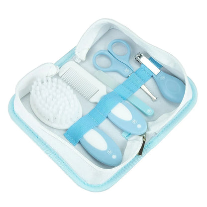 Kit Higiene para Bebê 5 peças + Necessaire - Azul