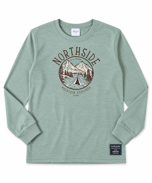 Camiseta Infantil Menino North - Verde