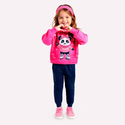 Conjunto Infantil Menina Panda