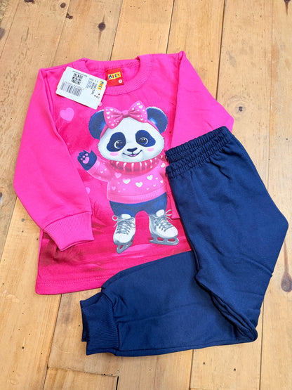 Conjunto Infantil Menina Panda