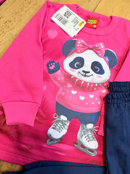 Conjunto Infantil Menina Panda