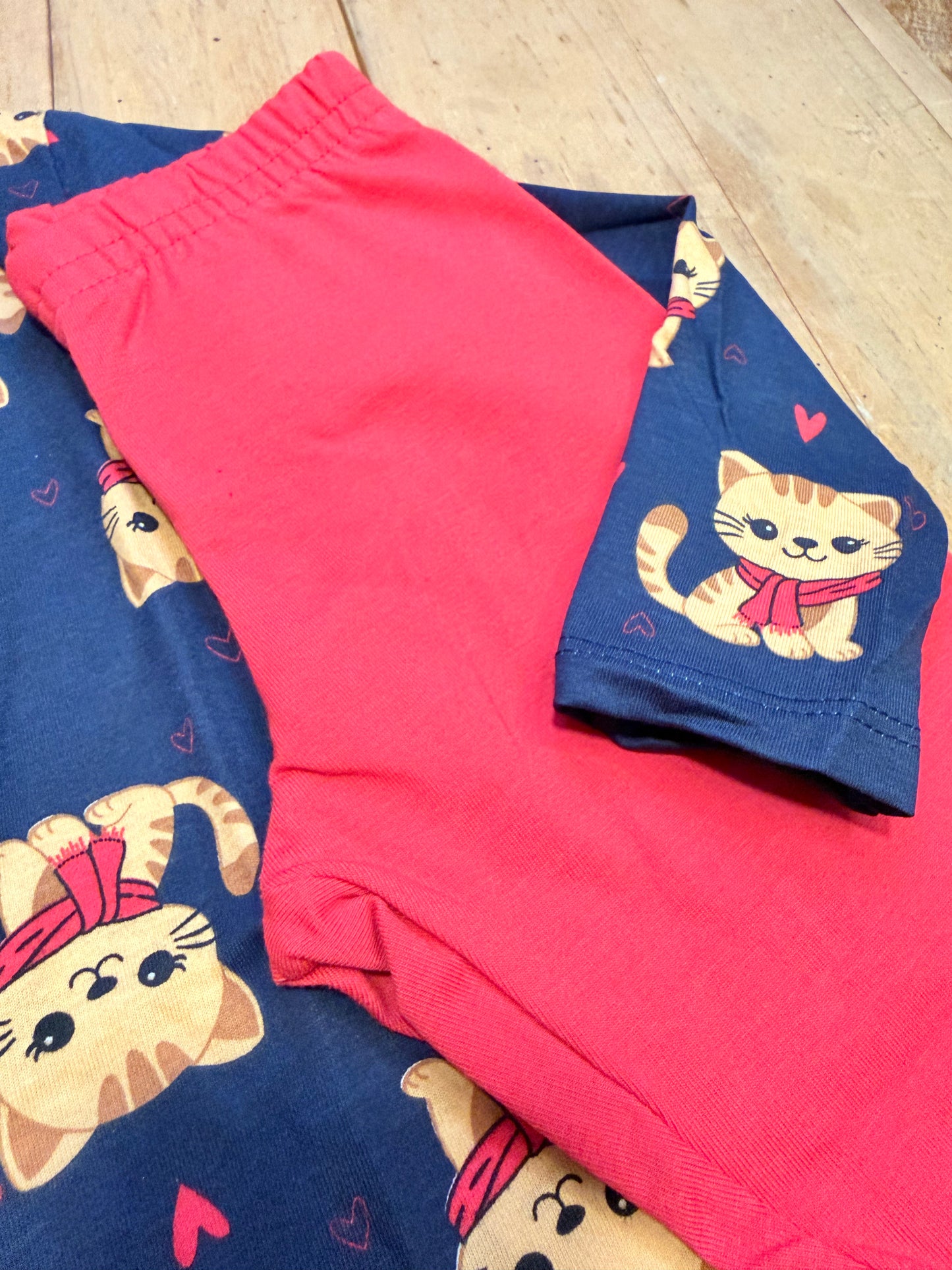 Conjunto Infantil Menina Gatinhas