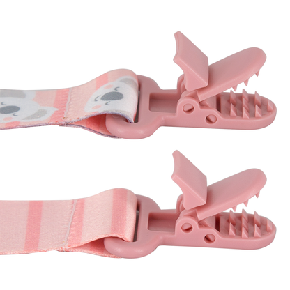 Kit Prendedor de Chupeta - Ursinho Rosa