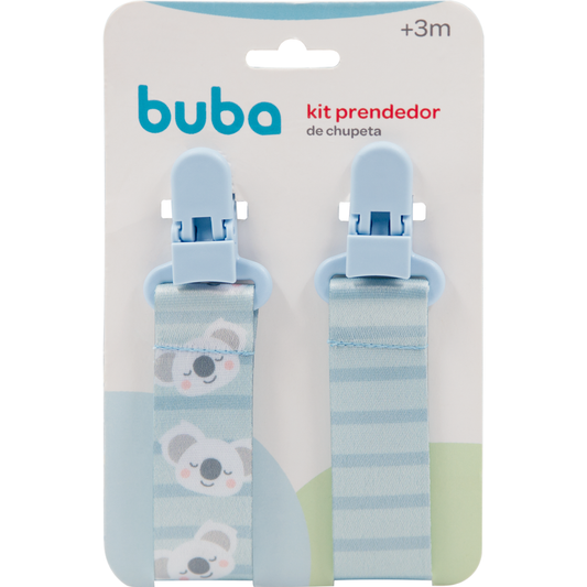 Kit Prendedor de Chupeta - Coala Azul