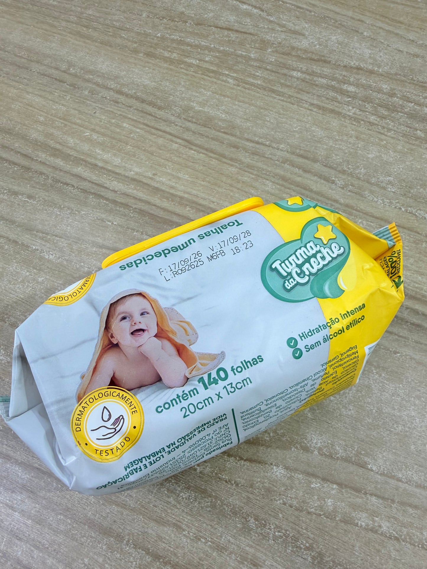 Lenço Umedecido Turma da Creche