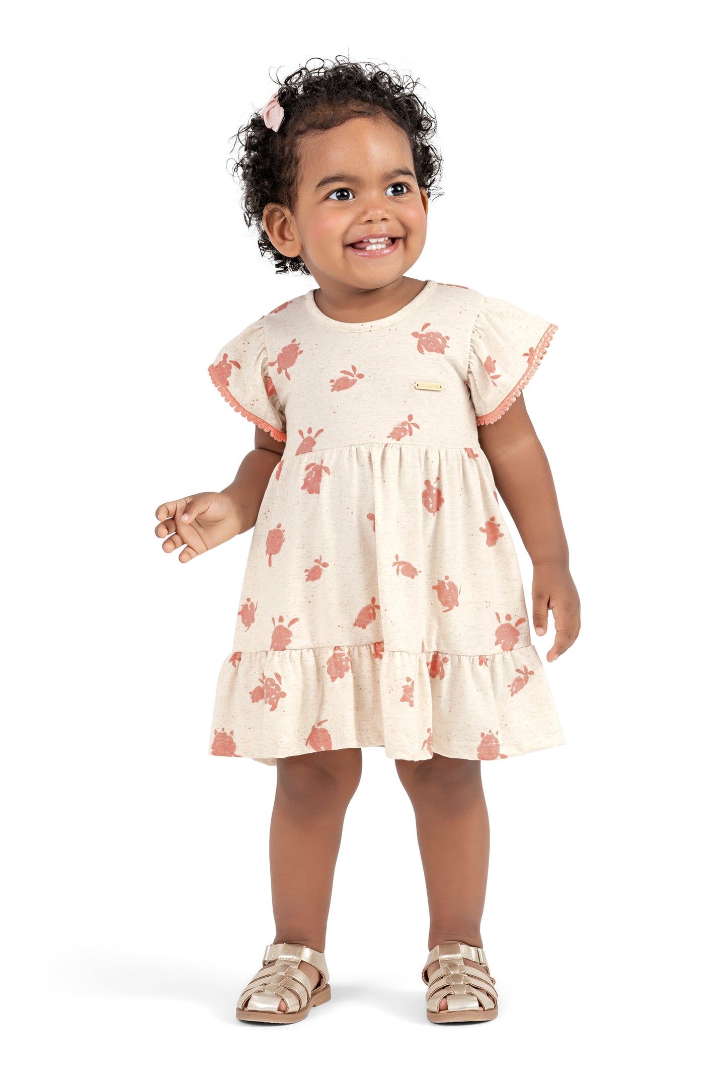 Vestido Infantil Estampa Tartarugas