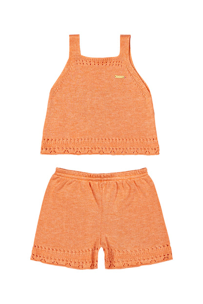 Conjunto Infantil Viscose Pessêgo