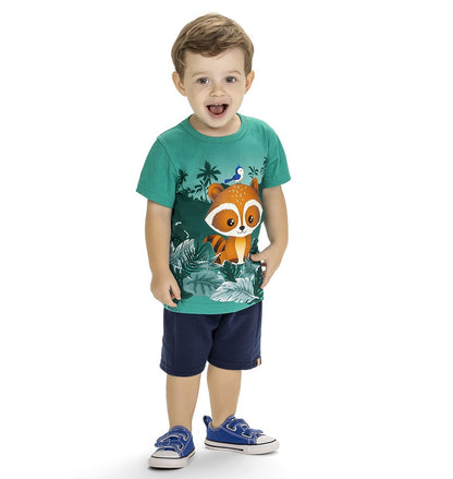 Conjunto Infantil Raposa Verde