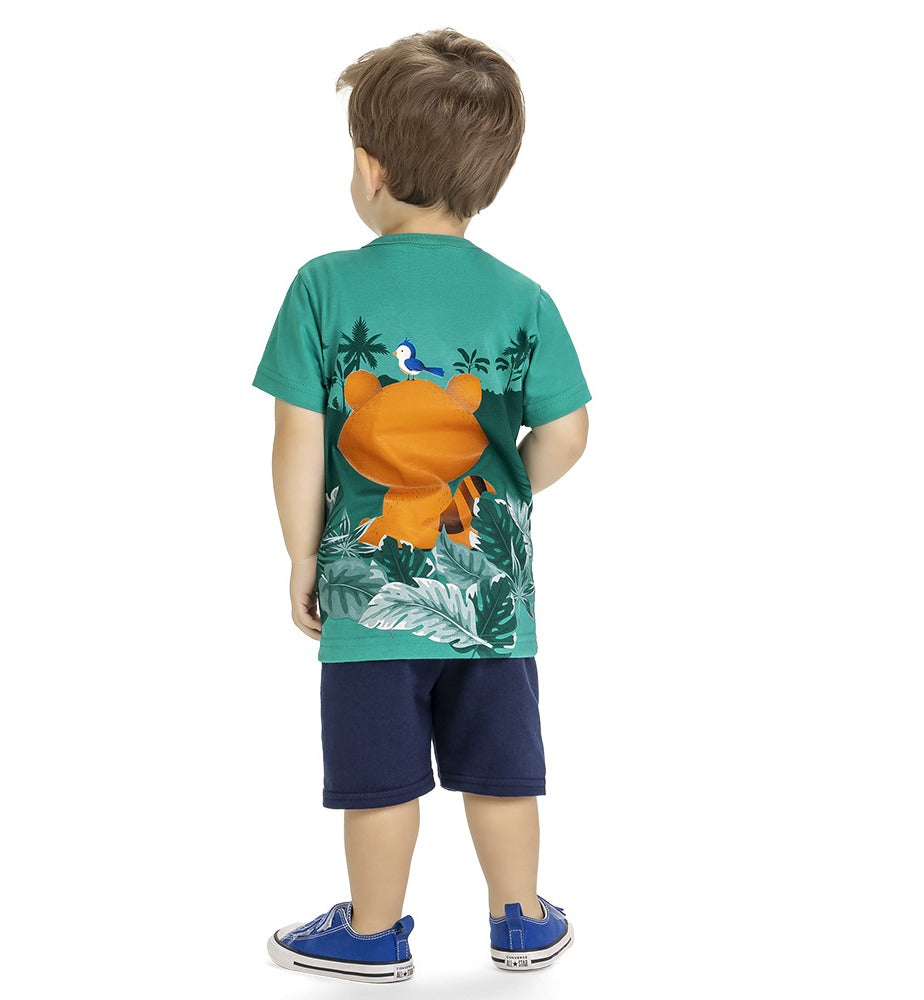 Conjunto Infantil Raposa Verde