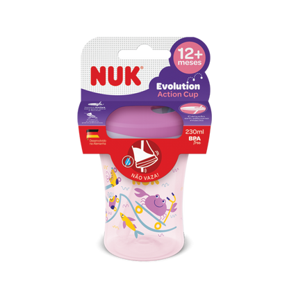 Copo Action com Canudo 230 ml Polvo